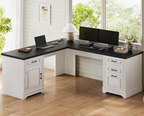 Itaar Farmhouse Executive L Shaped Desk