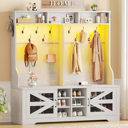 Itaar Hall Tree with Bench and Shoe Storage